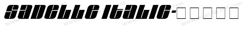 Sadelle Italic字体转换